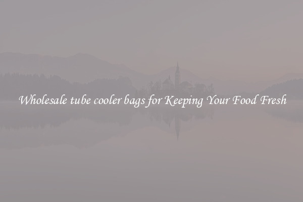 Wholesale tube cooler bags for Keeping Your Food Fresh