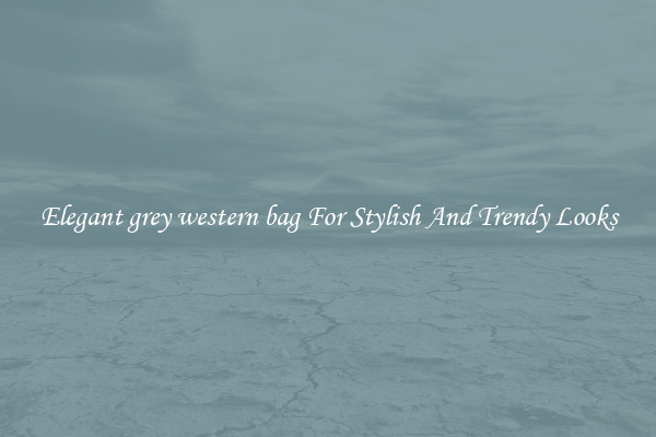 Elegant grey western bag For Stylish And Trendy Looks