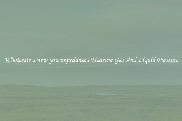 Wholesale a new you impedances Measure Gas And Liquid Pressure