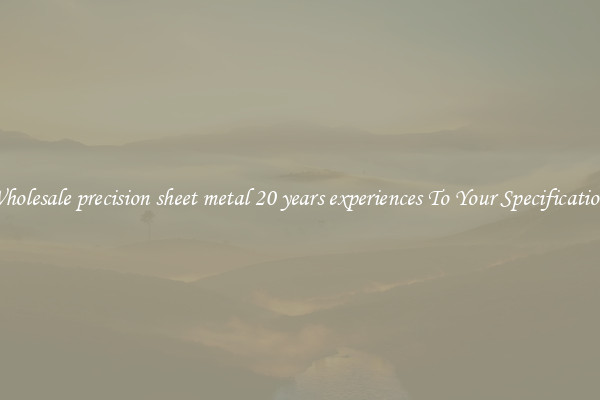 Wholesale precision sheet metal 20 years experiences To Your Specifications