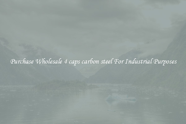 Purchase Wholesale 4 caps carbon steel For Industrial Purposes