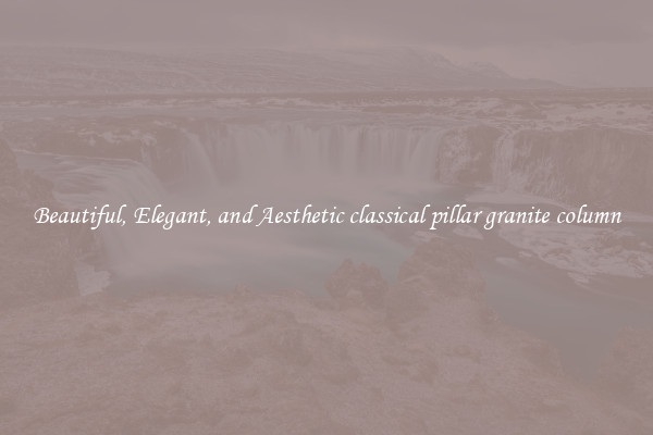 Beautiful, Elegant, and Aesthetic classical pillar granite column