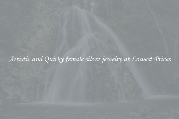 Artistic and Quirky female silver jewelry at Lowest Prices