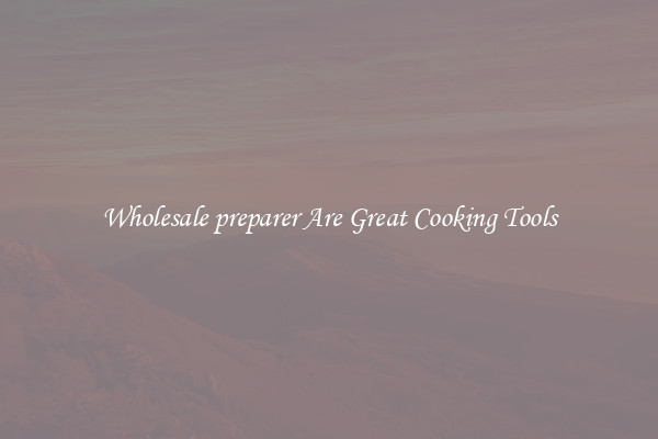 Wholesale preparer Are Great Cooking Tools