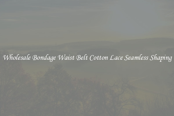 Wholesale Bondage Waist Belt Cotton Lace Seamless Shaping